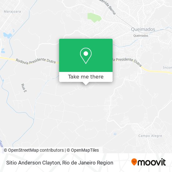 Sitio Anderson Clayton map