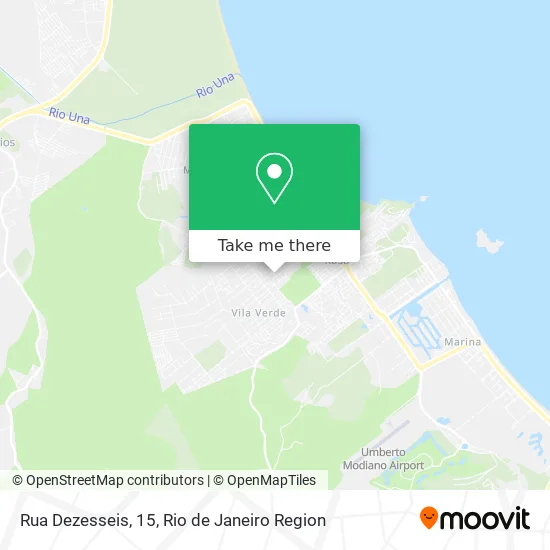 Rua Dezesseis, 15 map