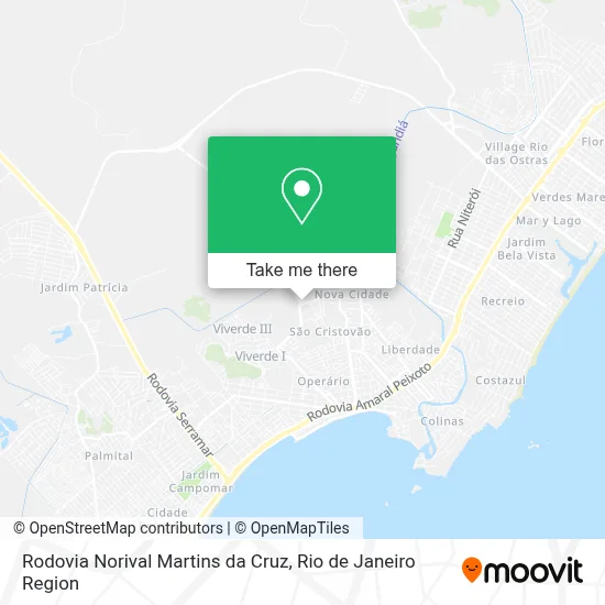 Rodovia Norival Martins da Cruz map