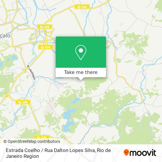 Estrada Coelho / Rua Dalton Lopes Silva map
