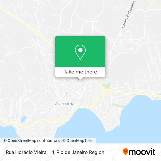 Mapa Rua Horácio Vieira, 14