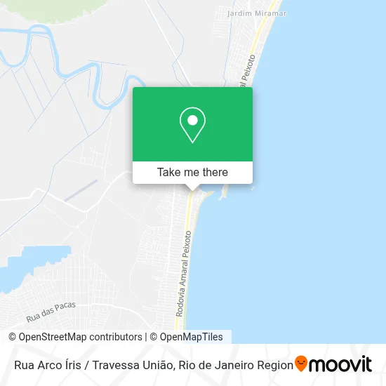 Rua Arco Íris / Travessa União map