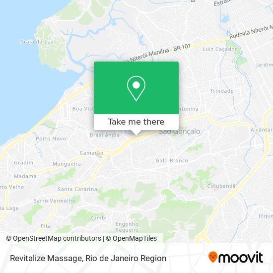 Revitalize Massage map