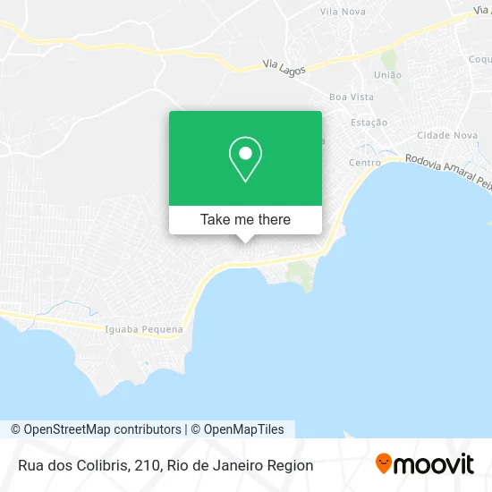 Rua dos Colibris, 210 map