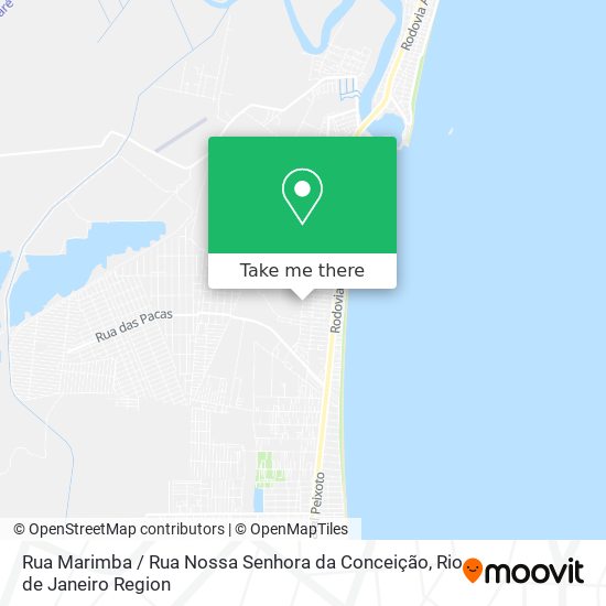 Mapa Rua Marimba / Rua Nossa Senhora da Conceição