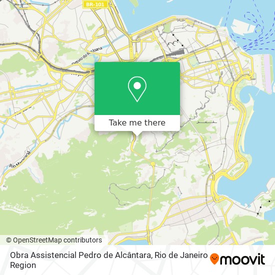 Mapa Obra Assistencial Pedro de Alcântara