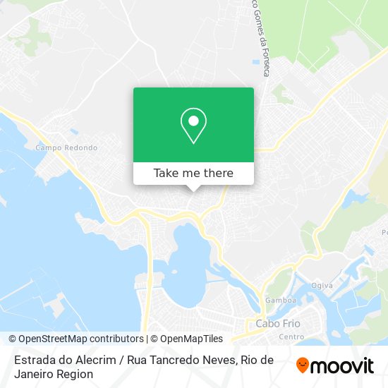 Mapa Estrada do Alecrim / Rua Tancredo Neves