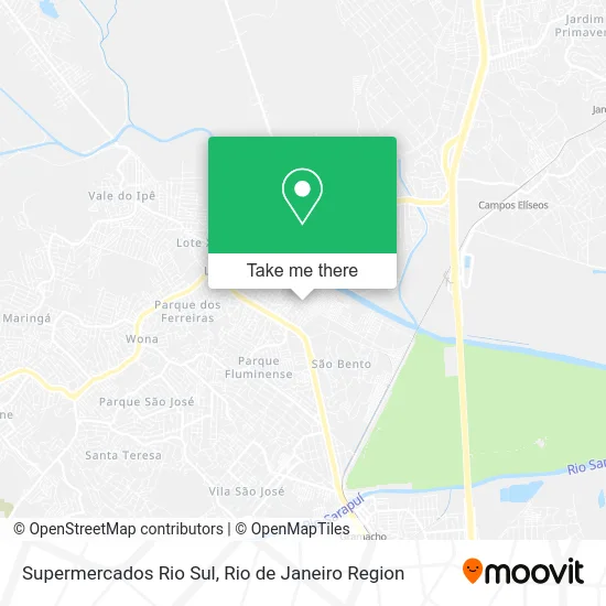 Supermercados Rio Sul map