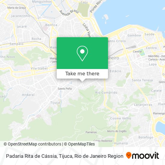 Padaria Rita de Cássia, Tijuca map