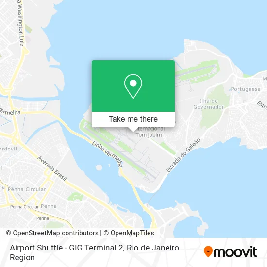 Airport Shuttle - GIG Terminal 2 map
