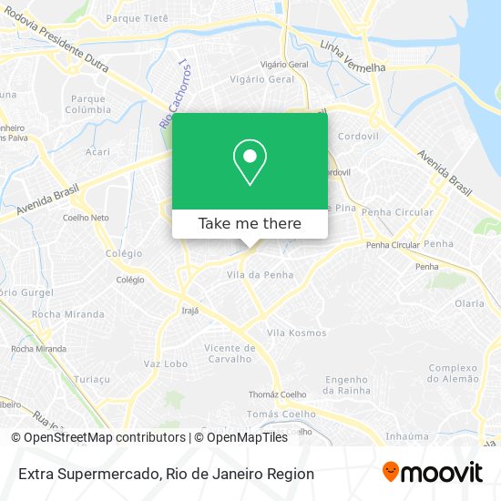 Extra Supermercado map