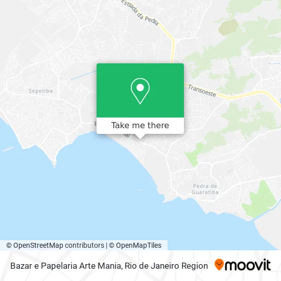 Bazar e Papelaria Arte Mania map