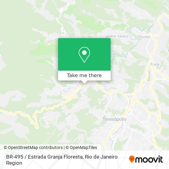 BR-495 / Estrada Granja Floresta map