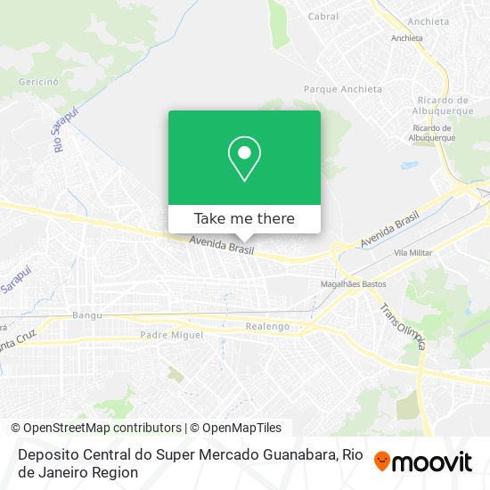 Mapa Deposito Central do Super Mercado Guanabara