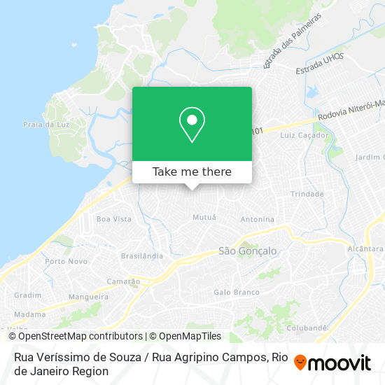 Mapa Rua Veríssimo de Souza / Rua Agripino Campos