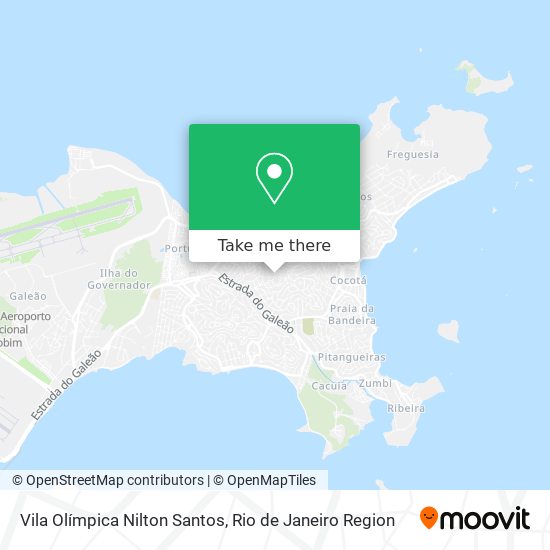 Vila Olímpica Nilton Santos map