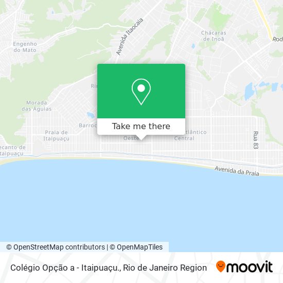 Colégio Opção a - Itaipuaçu. map