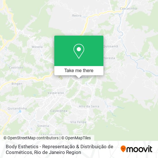 Body Esthetics - Representação & Distribuição de Cosméticos map