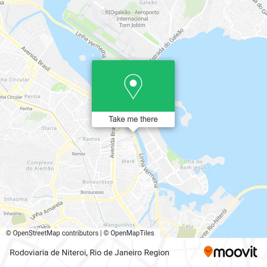 Rodoviaria de Niteroi map