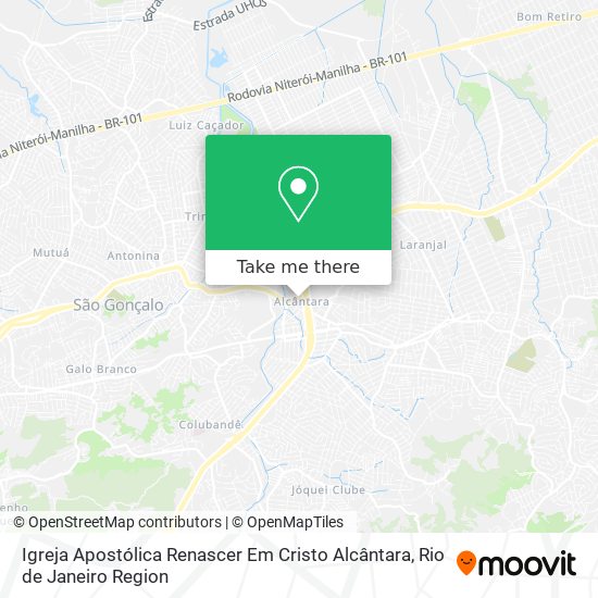 Igreja Apostólica Renascer Em Cristo Alcântara map