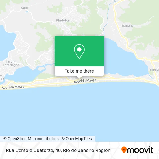 Rua Cento e Quatorze, 40 map