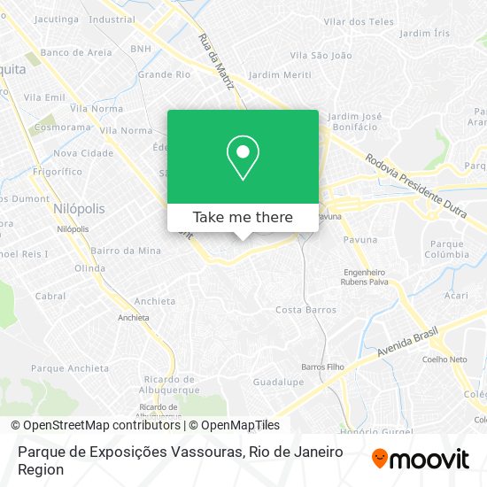 Parque de Exposições Vassouras map