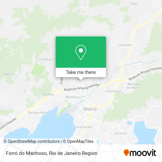 Forró do Manhoso map