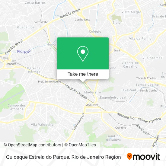 Quiosque Estrela do Parque map