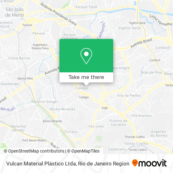 Vulcan Material Plástico Ltda map