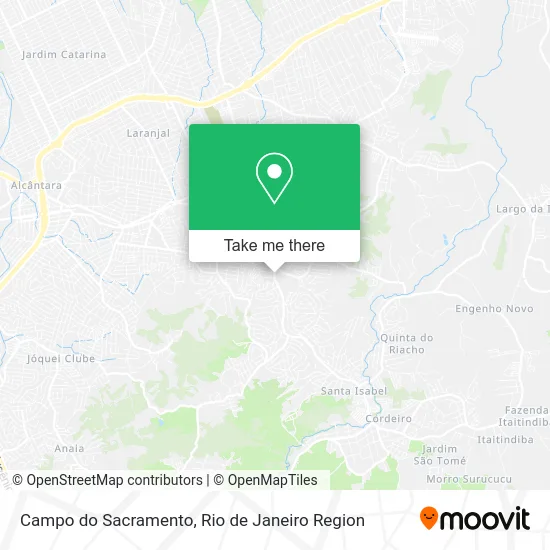 Campo do Sacramento map