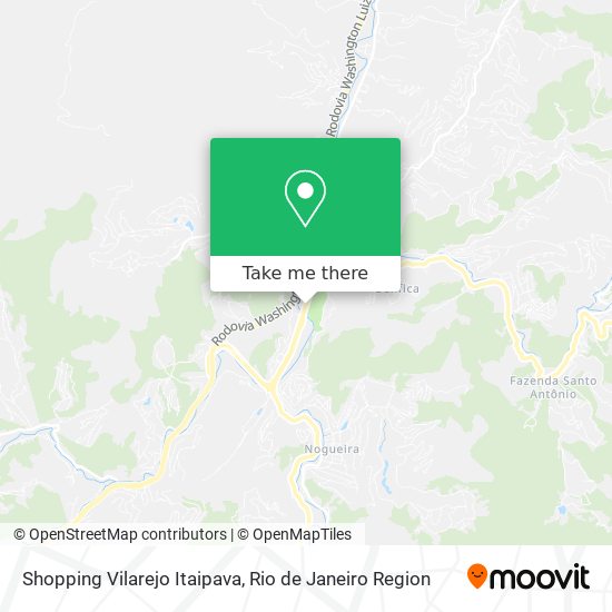Shopping Vilarejo Itaipava map