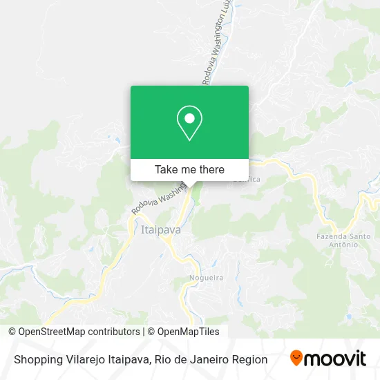 Shopping Vilarejo Itaipava map