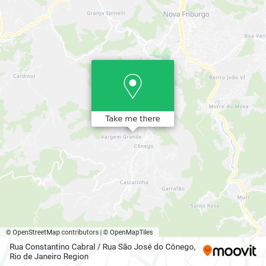 Mapa Rua Constantino Cabral / Rua São José do Cônego