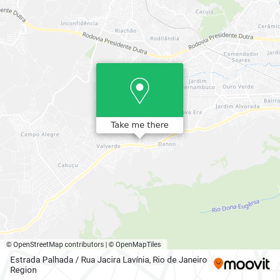 Estrada Palhada / Rua Jacira Lavínia map