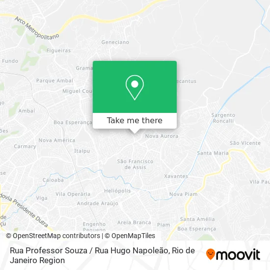 Rua Professor Souza / Rua Hugo Napoleão map