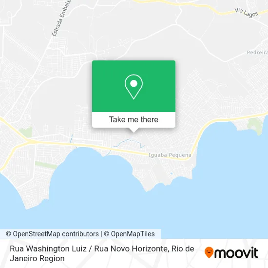 Rua Washington Luiz / Rua Novo Horizonte map