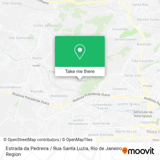 Estrada da Pedreira / Rua Santa Luzia map