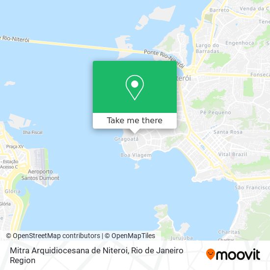 Mitra Arquidiocesana de Niteroi map