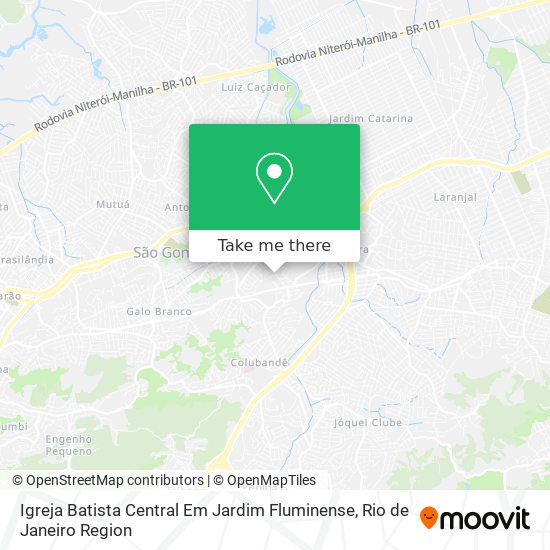 Igreja Batista Central Em Jardim Fluminense map