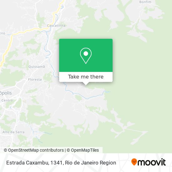 Estrada Caxambu, 1341 map