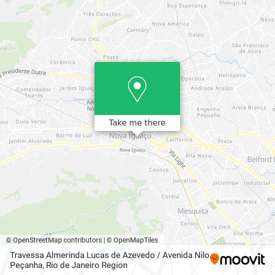 Travessa Almerinda Lucas de Azevedo / Avenida Nilo Peçanha map