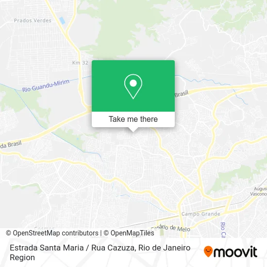 Estrada Santa Maria / Rua Cazuza map