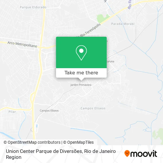 Union Center Parque de Diversões map