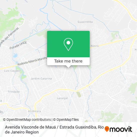 Mapa Avenida Visconde de Mauá / Estrada Guaxindiba