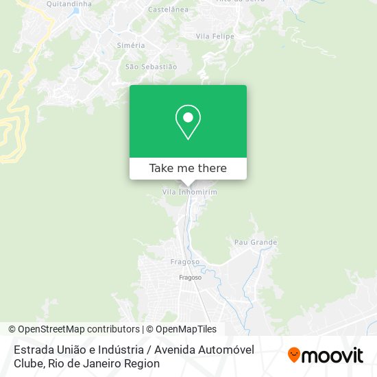 Estrada União e Indústria / Avenida Automóvel Clube map