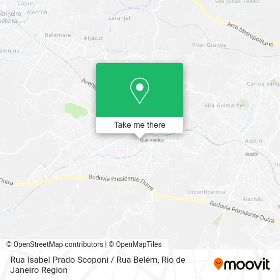 Rua Isabel Prado Scoponi / Rua Belém map