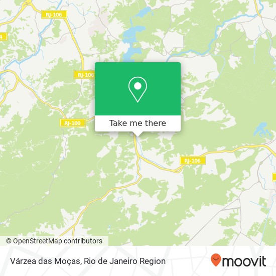 Mapa Várzea das Moças