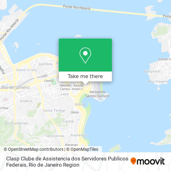 Mapa Clasp Clube de Assistencia dos Servidores Publicos Federais