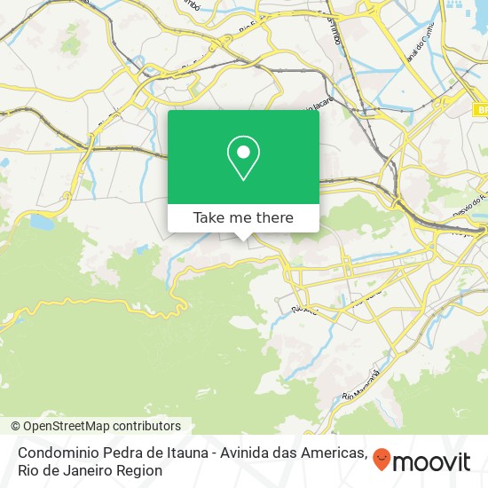 Condominio Pedra de Itauna - Avinida das Americas map