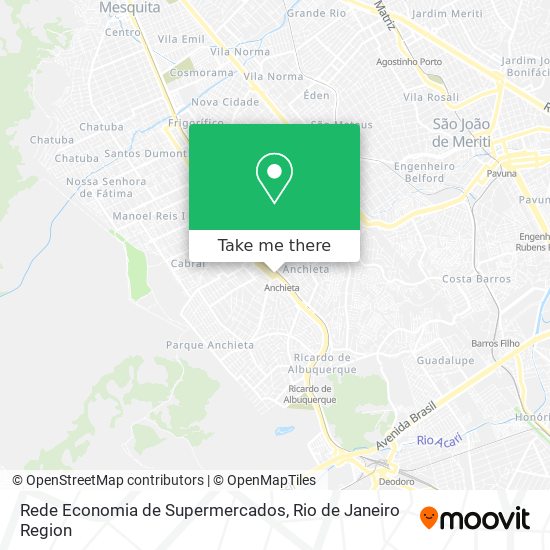 Rede Economia de Supermercados map